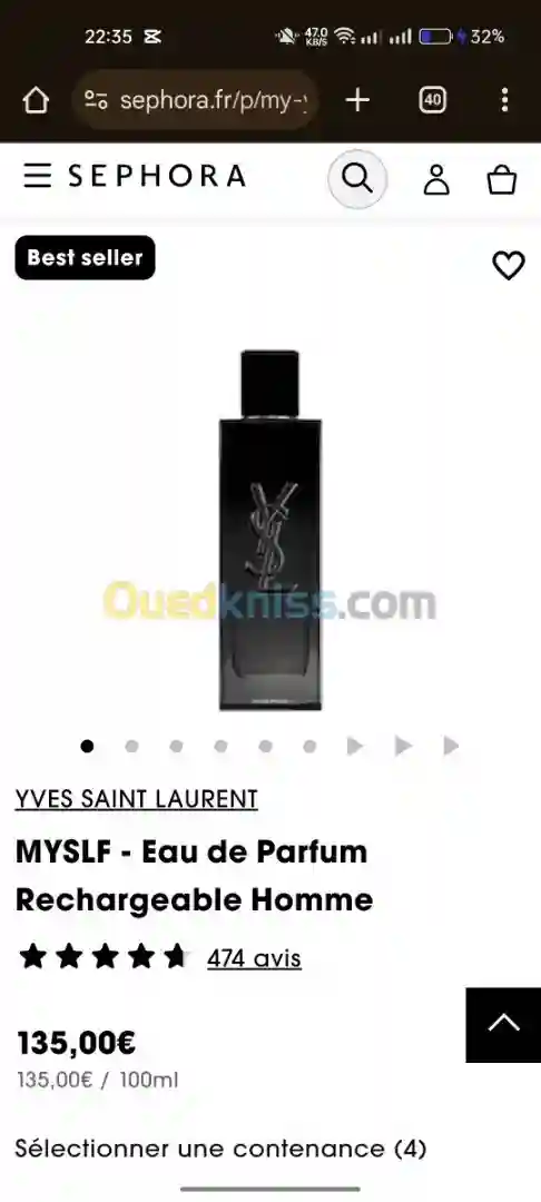 Parfum Yves Saint Laurent Myslf 2023 100 Original ( M L'aéroport) - Vue 4