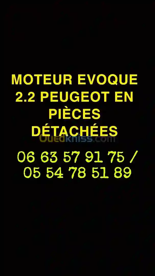 Moteur Evoque 22 Peugeot En Pièces Détachées0