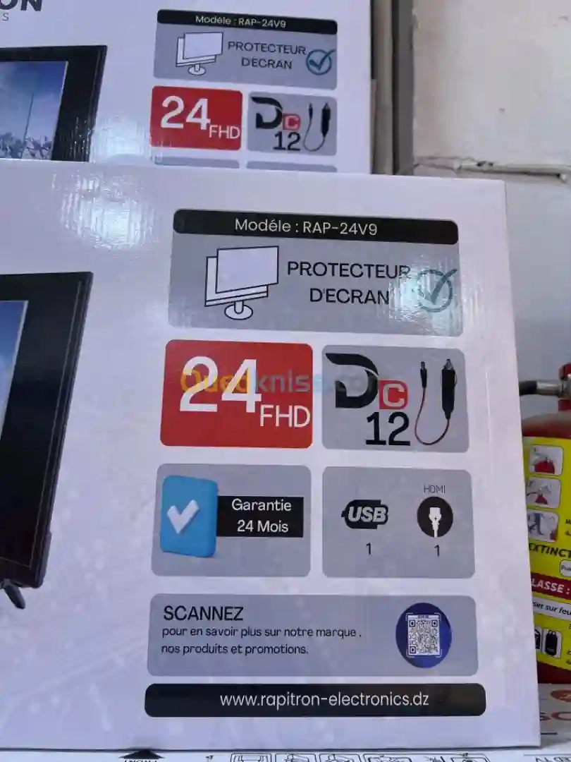 TV 24 Pouces Full HD Rapitron Garantie 2 Ans - Vue 1