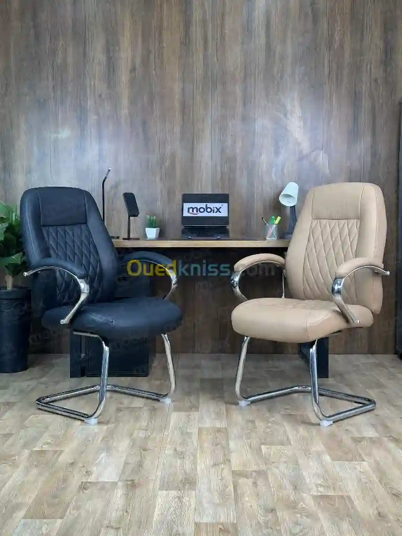 Chaise Visiteur Pilot Simili Cuir Marque Mobix DZ - Vue 4