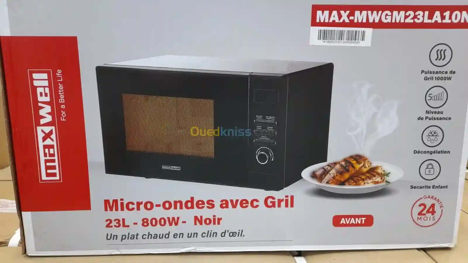 Promotion Four Micro-ondes Maxwell 23 Litres Noir - Vue 1