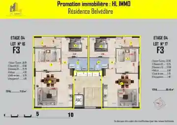 Vente Appartement F3 Blida Guerrouaou - Vue 10