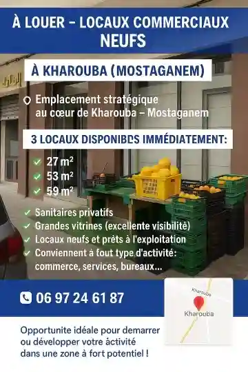 Location Local Mostaganem Mostaganem - Vue 12