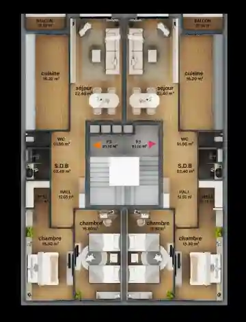 Vente Appartement F3 Oran Bir El Djir - Vue 11