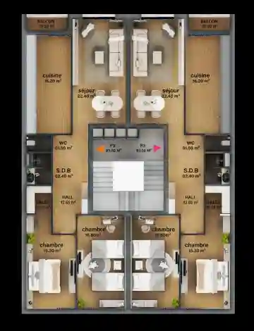 Vente Appartement F3 Oran Bir El Djir - Vue 13