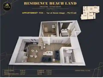 Vente Appartement F3 Alger Bordj El Bahri - Vue 11