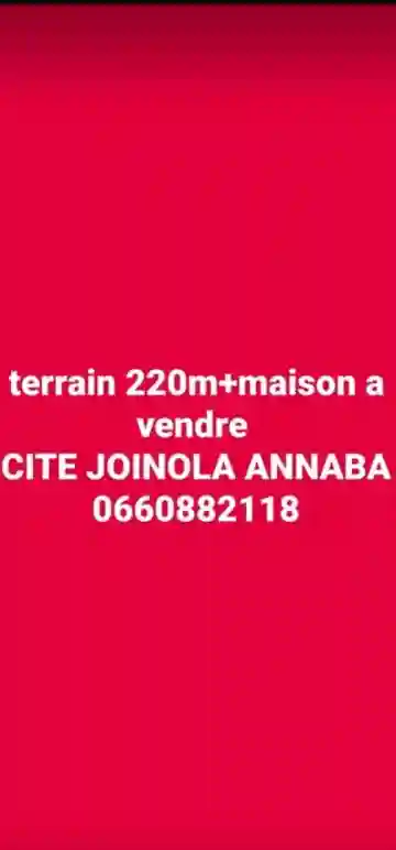 Vente Terrain Annaba Annaba - Vue 1